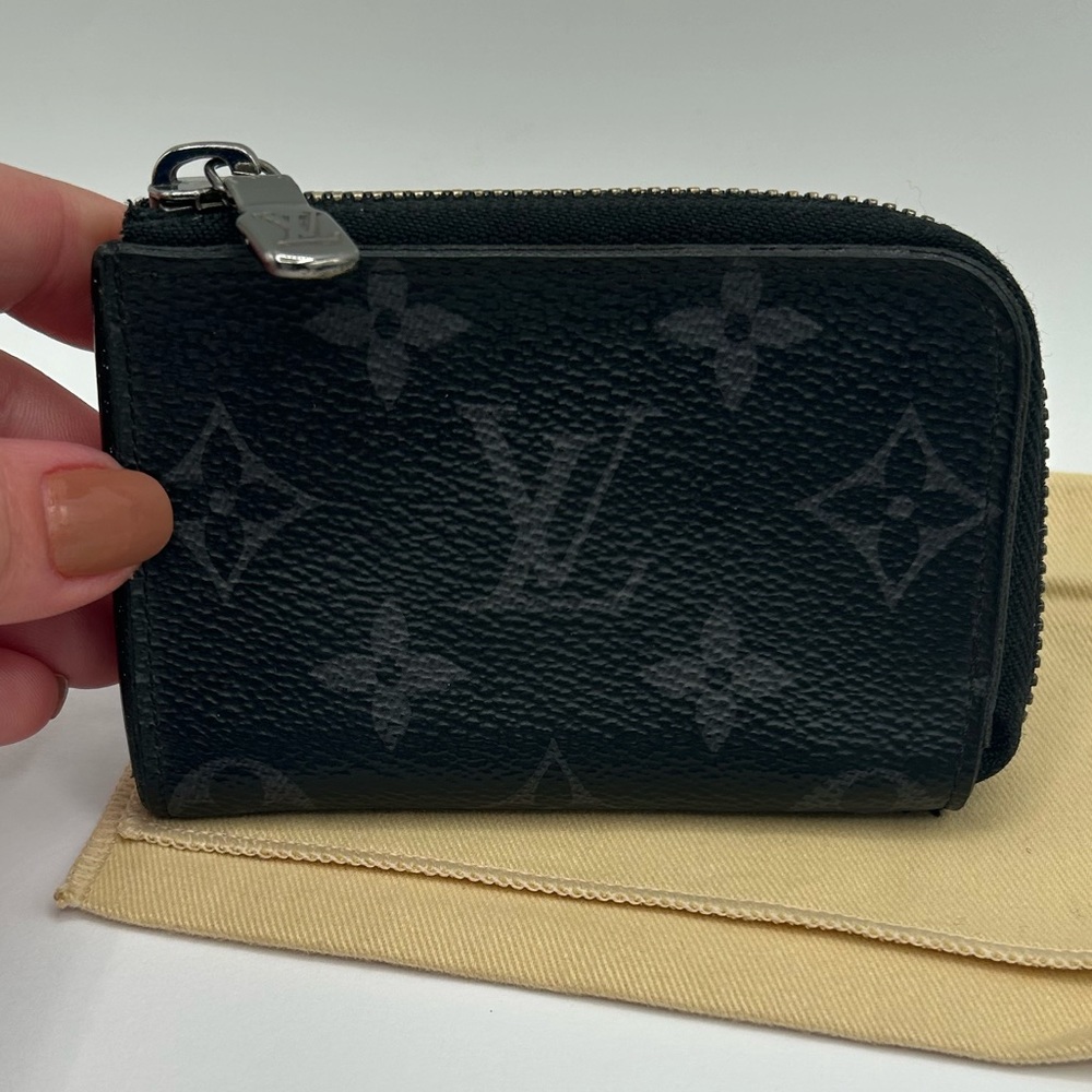 Authentic Louis Vuitton Monogram Eclipse Coin Pur… - image 1